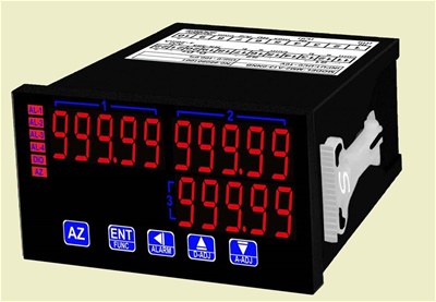 5位數微電腦型雙類比輸入(運算功能)盤面式控制電錶