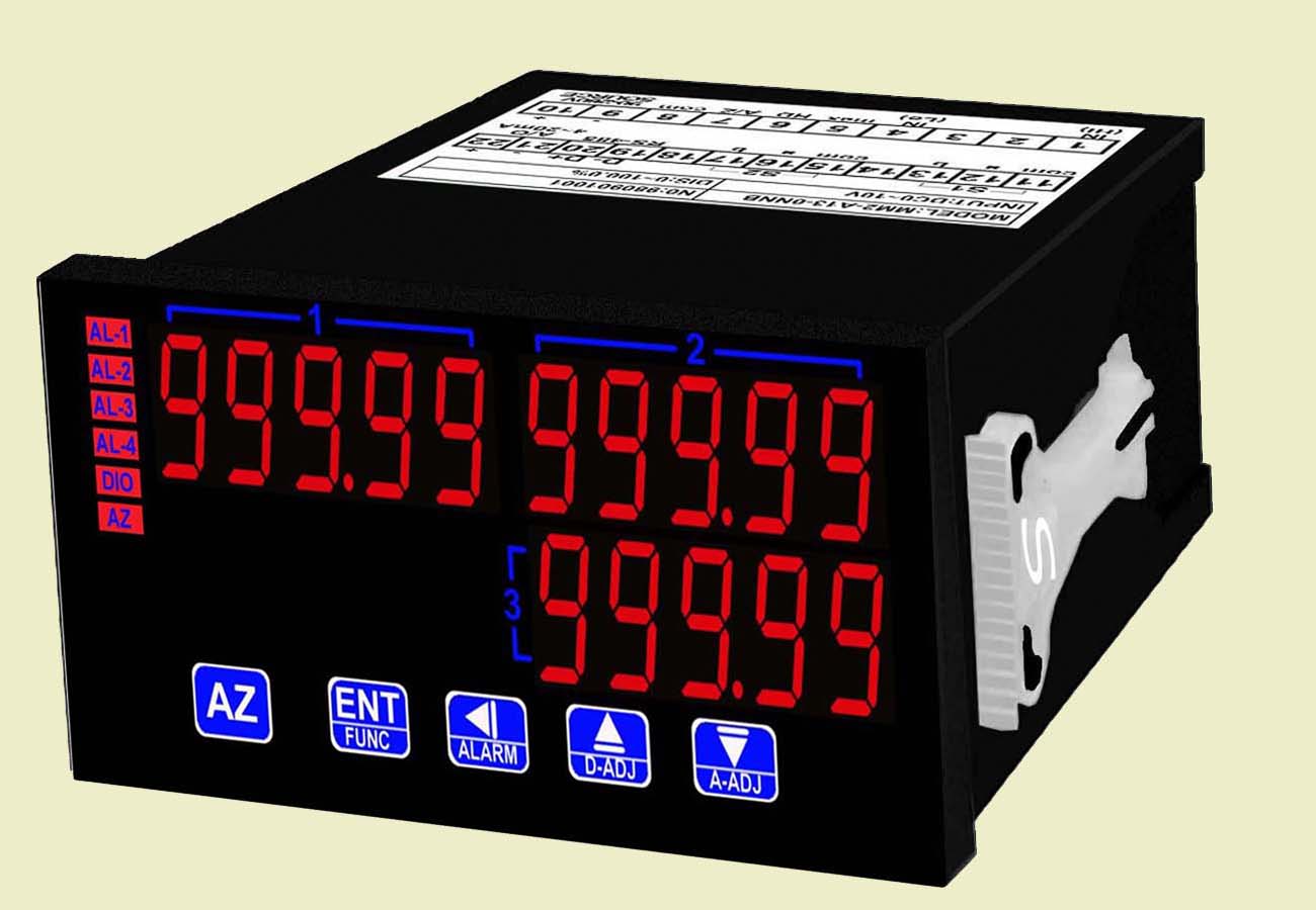 5位數微電腦型雙類比輸入(運算功能)盤面式控制電錶